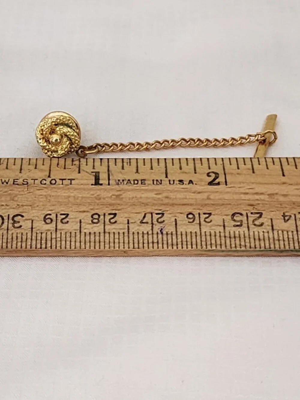 Vintage Simmons 12KT Gold-Filled Knot Cufflinks and Tie Tack Set